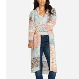 Johnny Was Alpaca Hooded Cardigan/Duster Size-L Multicolor